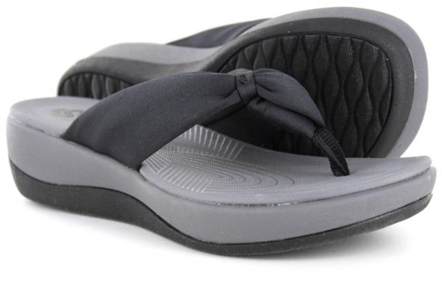 Factory Shoe Online Women > Sandals - Cloudsteppers by Clarks Arla Glison Black Fabric