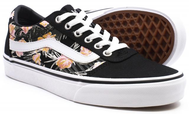 palm floral vans