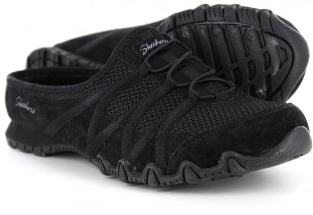 skechers bikers black