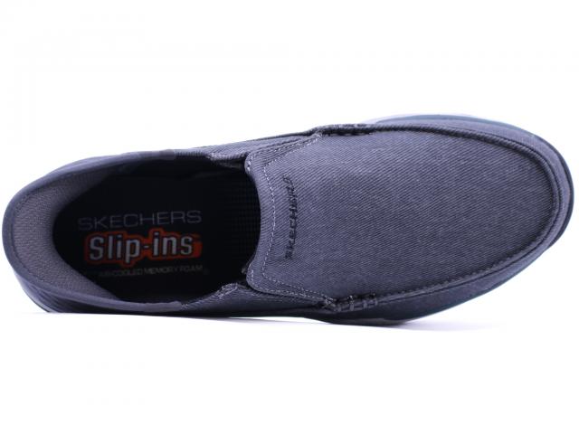 skechers classic fit air cooled memory foam mens slip on