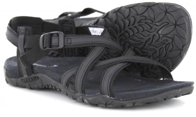 politik Bagvaskelse Microbe Factory Shoe Online : Women > Sandals - Merrell Terran Ari Lattice Black