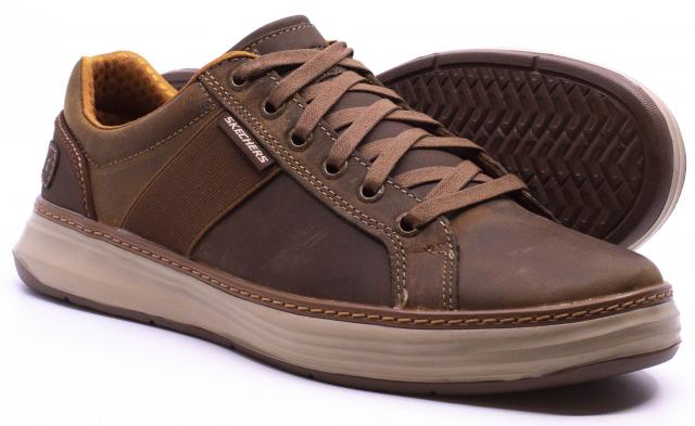 Curiosity if you can Ru Factory Shoe Online : Mens > Casual - Skechers Moreno Winsor Dark Brown