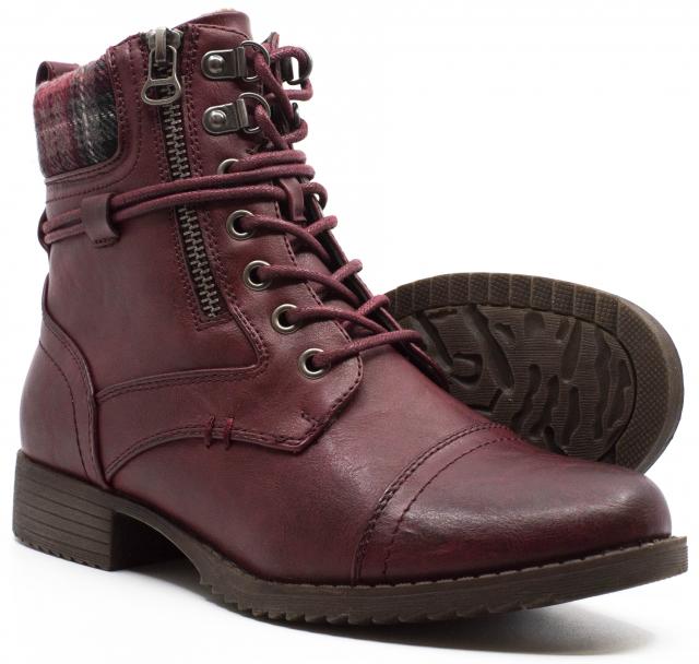 bronx red boots