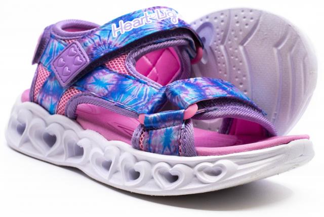 Adaptabilidad sal instante Factory Shoe Online : Kids > Girls Sandals - Skechers S Lights Heart Lights  Sandals Colour Groove Lavender Multi